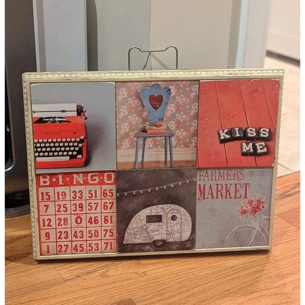 Retro Farm Typewriter Bike Heart Chair Trailer Market Pictures‎ Wall Art Decor